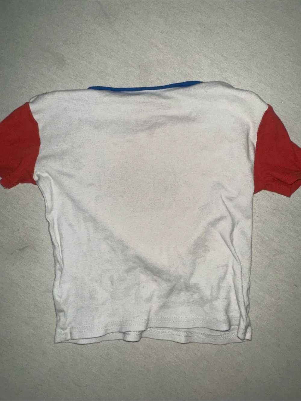 Kids Sonic Let's Run Graphic Pajama Top - White & Red